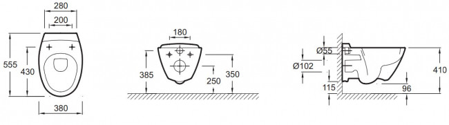 Унитаз подвесной Jacob Delafon Presqu'ile E4440-00