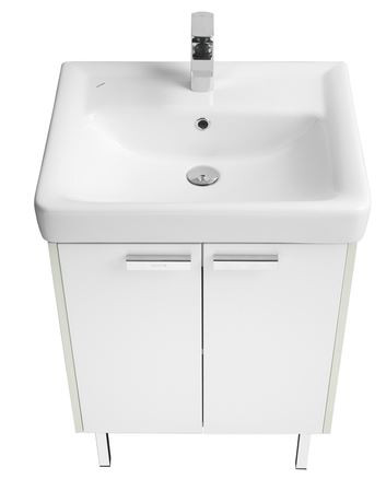 Тумба под раковину Акватон Йорк 60 1A170201YOAY0 белая выбеленное дерево