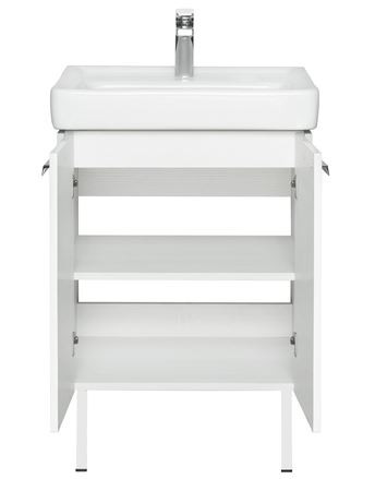 Тумба под раковину Акватон Йорк 60 1A170201YOAY0 белая выбеленное дерево