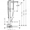 Смеситель Hansgrohe Metropol 74532000 для ванны напольный