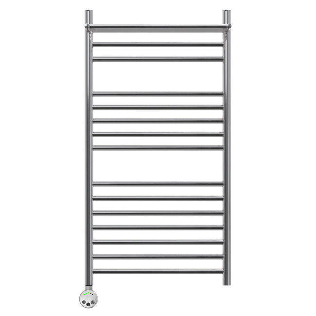 Полотенцесушитель электрический Point Аврора PN10150SPE П14 500*1000 с полкой левый/правый хром