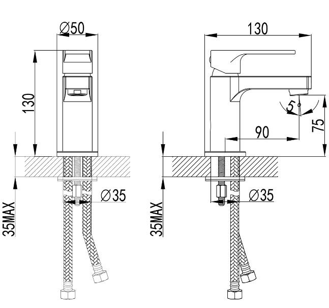 Смеситель Lemark Plus Grace LM1506С для раковины