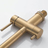 Смеситель Maretti Calabria Gold CAG31RGF18 для кухни с подключением к фильтру золотой сатин