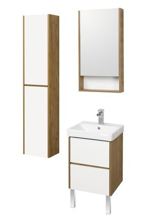 Полуколонна Акватон Сканди 1A255003SDZ90 белый дуб рустикальный