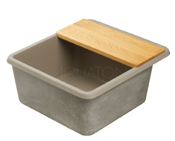 Мойка для кухни Акватон Беллис 57 1A724932BS250 серый шелк