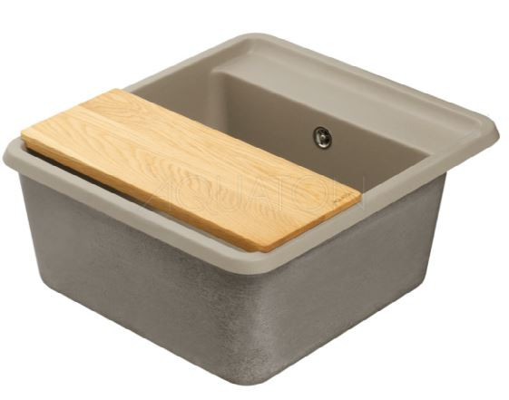 Мойка для кухни Акватон Беллис 57 1A724932BS250 серый шелк