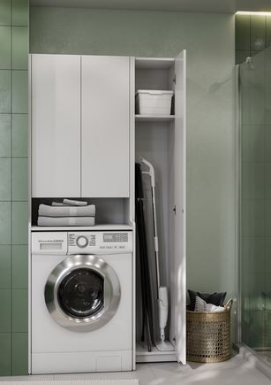 Шкаф-колонна Акватон Лондри 1A260603LH010 белый