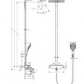 Душевая система Hansgrohe Raindance E Showerpipe 360 1jet 27113000 с термостатом для ванны
