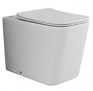 Унитаз приставной Ceramica Nova Cubic Rimless CN1809 безободковый с микролифтом