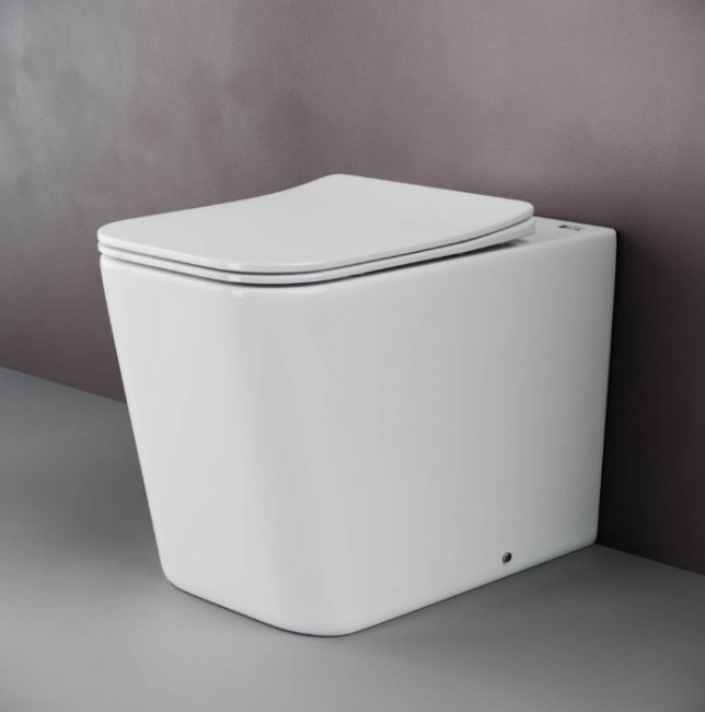 Унитаз приставной Ceramica Nova Cubic Rimless CN1809 безободковый с микролифтом