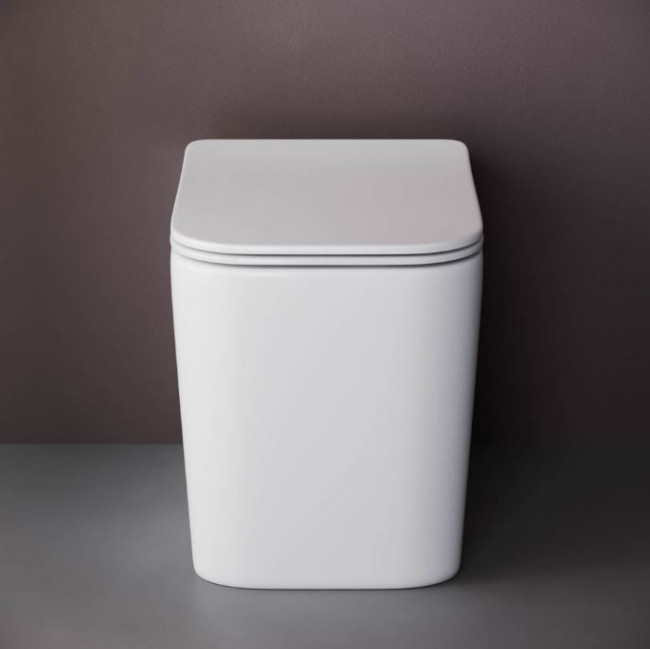 Унитаз приставной Ceramica Nova Cubic Rimless CN1809 безободковый с микролифтом