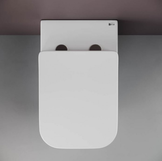 Унитаз приставной Ceramica Nova Cubic Rimless CN1809 безободковый с микролифтом