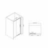 Душевая дверь Vincea Slim-U 110 VDS-2SU110CL прозрачное