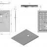 Поддон из искусственного камня Vincea VST-4SR9011A 110*90 антрацит