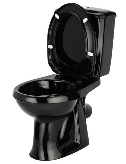 Унитаз-компакт Оскольская Керамика Элисса-Оптима Стандарт 43974110302 черный антивсплеск
