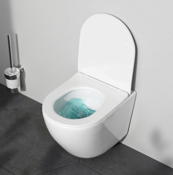 Унитаз подвесной Am.Pm Like AquaSpin C801900SC безободковый Торнадо с микролифтом