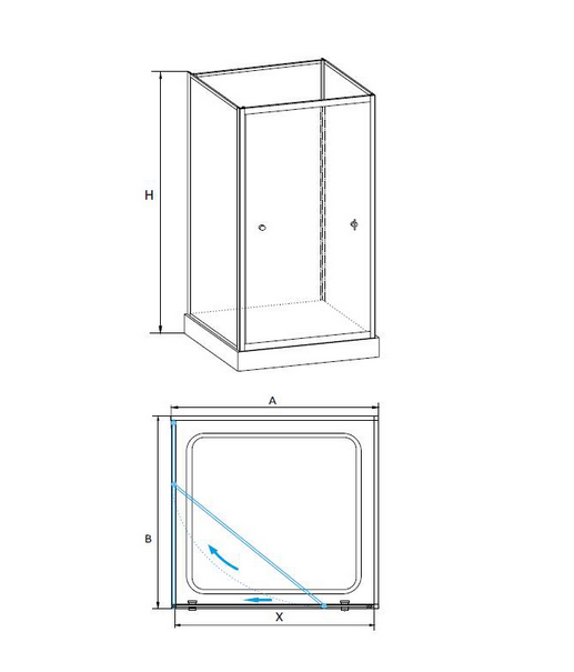 Душевая кабина RGW OLB-206 90*90 13130699-95