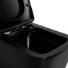 Унитаз подвесной BelBagno Ardente-C BB3202CHR-MB безободковый с микролифтом черный матовый