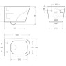 Унитаз подвесной BelBagno Ardente-C BB3202CHR-MB безободковый с микролифтом черный матовый