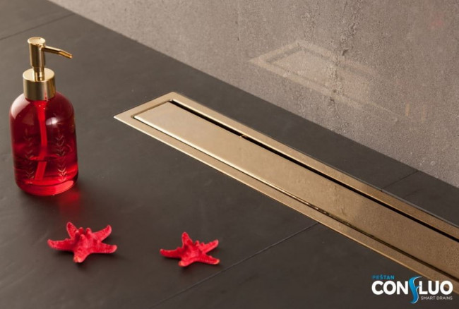 Душевой лоток Pestan Confluo Premium Line 550 13100052 Gold