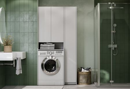 Шкаф-колонна Акватон Лондри 1A260503LH010 для стиральной машины белый