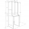 Шкаф-колонна Акватон Лондри 1A260503LH010 для стиральной машины белый