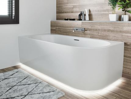 Ванна акриловая Riho Desire Corner Velvet 184*84 B087010105 с функциями Riho Fall, Riho Sparkle и Riho Led правая