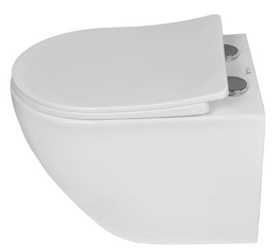 Унитаз подвесной Emmy EY-7005 безободковый с сиденьем микролифт