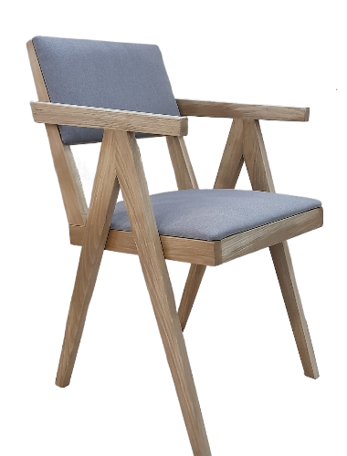 Стул-кресло Берген бук дуб рустикальный/impulse gray