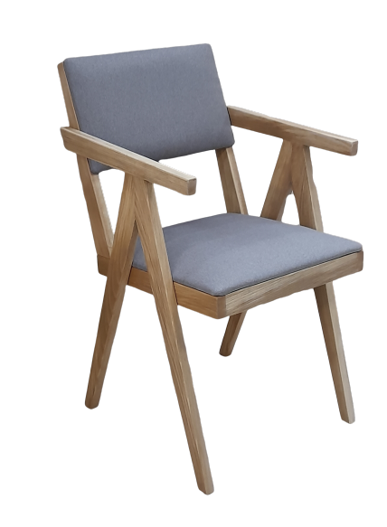 Стул-кресло Берген бук дуб рустикальный/impulse gray