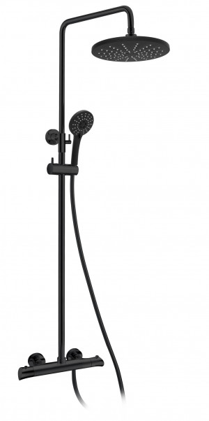 Душевая система Kaiser Nove Black Matt 06177-2 с термостатом