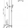 Душевая система Kaiser Nove Black Matt 06177-2 с термостатом