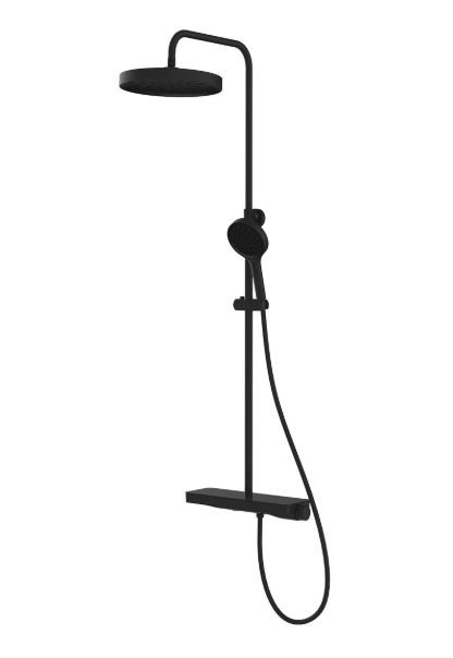 Душевая система Vincea Inspire VSFS-3I12TMB термостат черный матовый