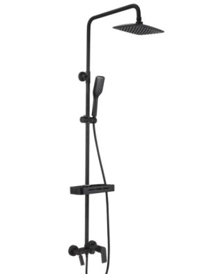 Душевая система Lemark Tropic LM7002BL черный матовый