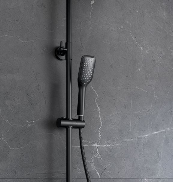 Душевая система Lemark Tropic LM7002BL черный матовый