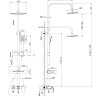 Душевая система Lemark Tropic LM7002BL черный матовый