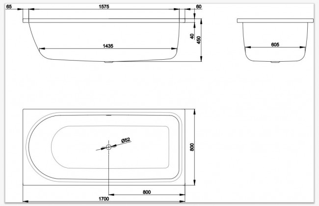Ванна стальная Bette BetteOcean 170*80 8765-000ARPLUS антислип+GlasurPlus