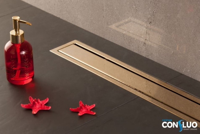 Душевой лоток Pestan Confluo Premium Line 450 13100051 Gold