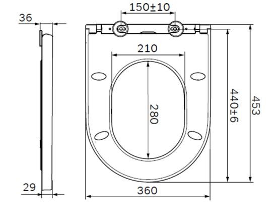 Сиденье для унитаза Am.Pm Spirit V2.0 C707858WH с микролифтом