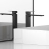 Смеситель Vincea Cube VBF-1C02MB для раковины высокий черный матовый