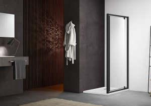 Душевая дверь Aquatek Ария AQ ARI PI 09020BL 90см черный матовый