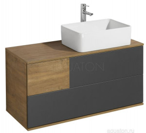 Тумба под раковину Акватон Терра 105 1A246901TEKA0 дуб кантри