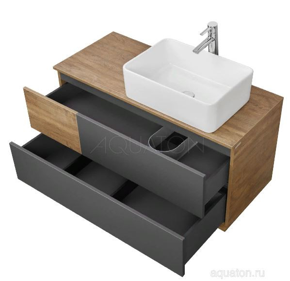 Тумба под раковину Акватон Терра 105 1A246901TEKA0 дуб кантри