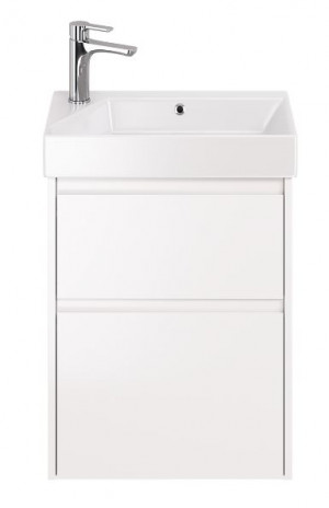 Тумба под раковину Dreja Slim 55 99.0400 белый глянец