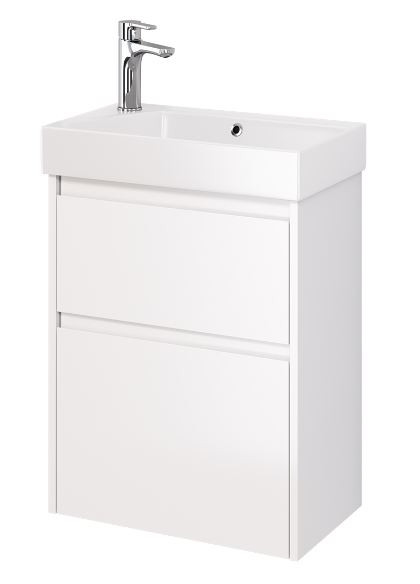 Тумба под раковину Dreja Slim 55 99.0400 белый глянец