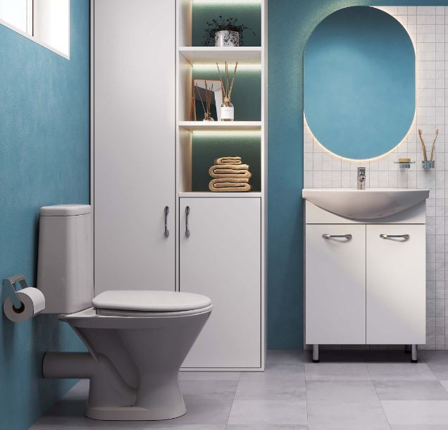 Унитаз-компакт Santeri Грация 1.P210.3.S00.00B.F горизонтальный выпуск