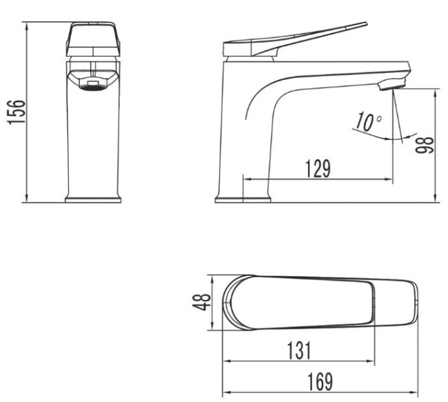 Смеситель Lemark Bronx LM3706MW для раковины белый матовый