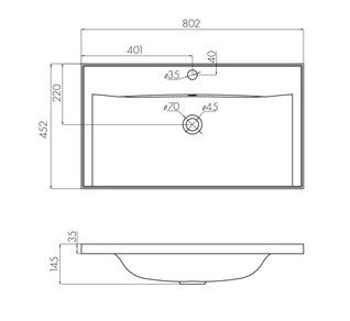 Раковина Акватон Айрис 80 1A722931AG010