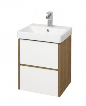 Тумба под раковину Акватон Сканди 45 1A251601SDZ90 белая дуб рустикальный