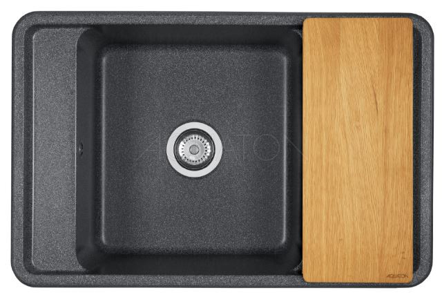 Мойка для кухни Акватон Беллис 78 1A725032BS210 графит